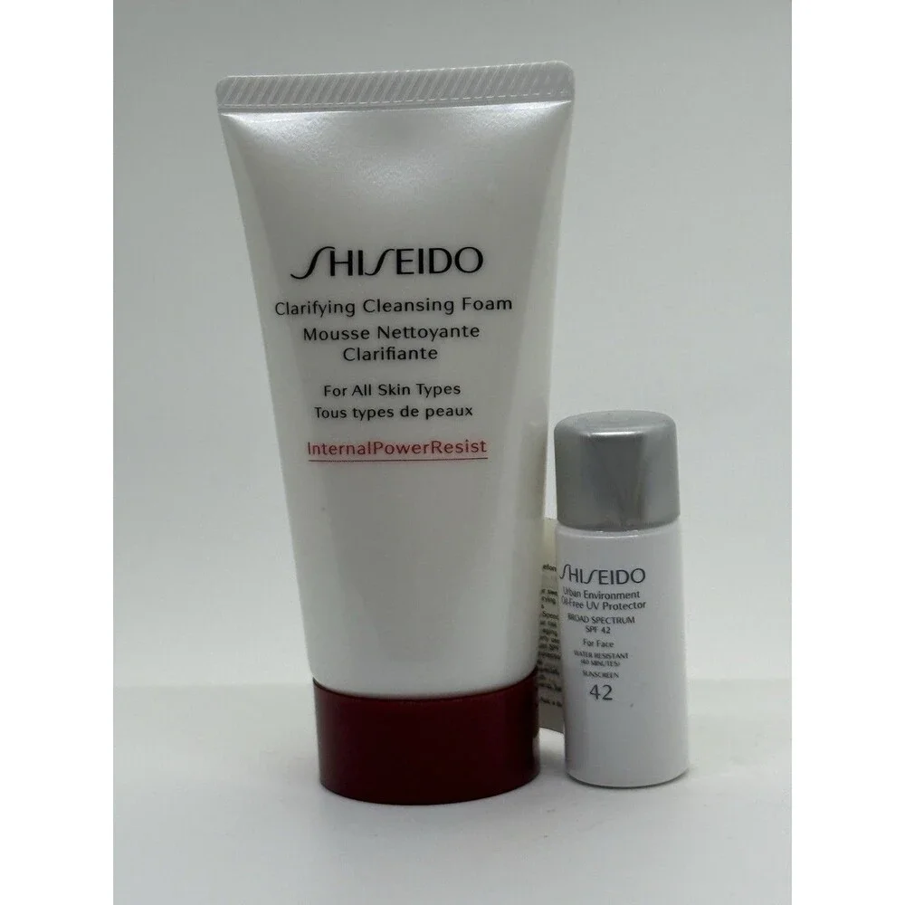 Shiseido Essential Urban Environment 50mL SPF42, Clarifying Cleansing 7mL 2Pc